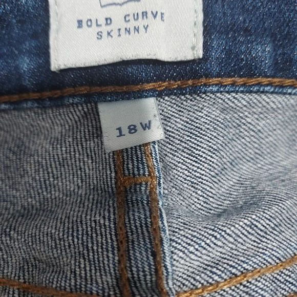 Levi's San Francisco Bold Curve Skinny Denim Jeans in Size 18W/M - Picture 10 of 12